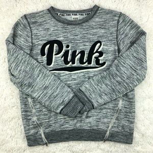 Pink Logo Zipper Pullover